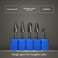 Carbide Burr – 5 Pack (Steel & Stainless)