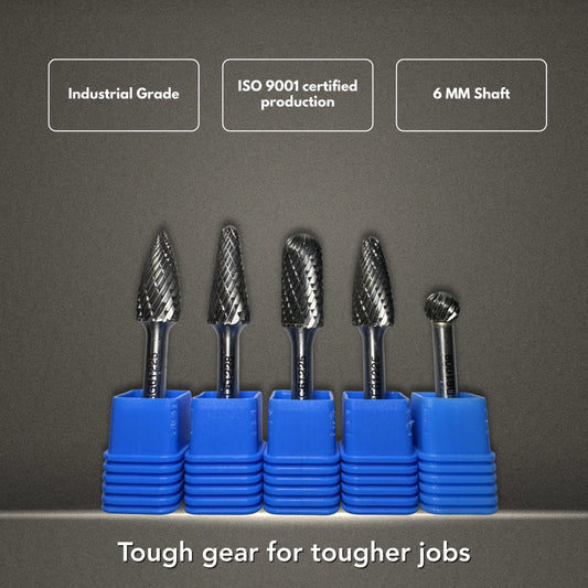 Carbide Burr – 5 Pack (Steel & Stainless)